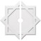 Ekena Millwork Axel Architectural Grde PVC Contemporary Ceiling Medallion, Two Piece, 30"OD x 3"ID x 16 1/2"C x 1"P CMP30AL2-03000 - alternate 1